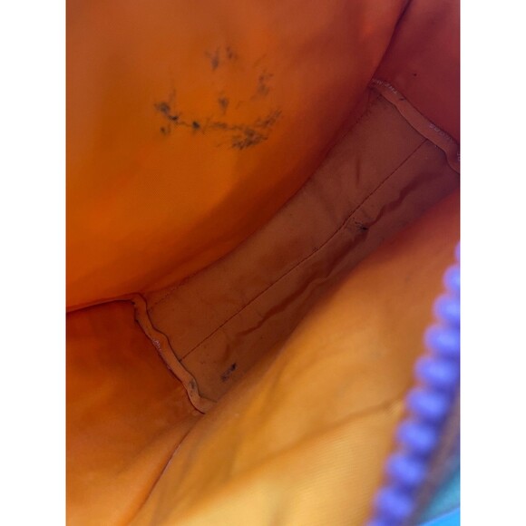 Marc Jacobs The Tote Bag Medium Violet Striped Fabric Crossbody HandBag W/ Strap - Picture 6 of 8